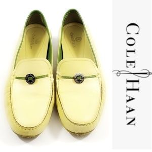 Cole Haan Leather Driving Mocassin Yellow Size 8.5